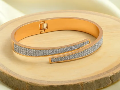 Aurielle Pavé Luxe Open Cuff Bracelet